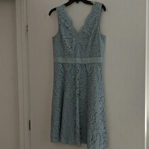 Ann Taylor Light Blue Lace Dress